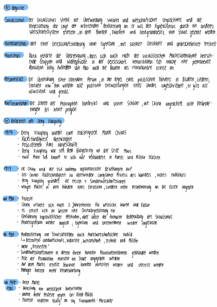 Geschichte -KA Nr. 2
Kennzeichen des chinesischen Kaiserreichs
1.) Kaiser als Repräsentations figur
- durch Qin zum ersten Mal China zu eine