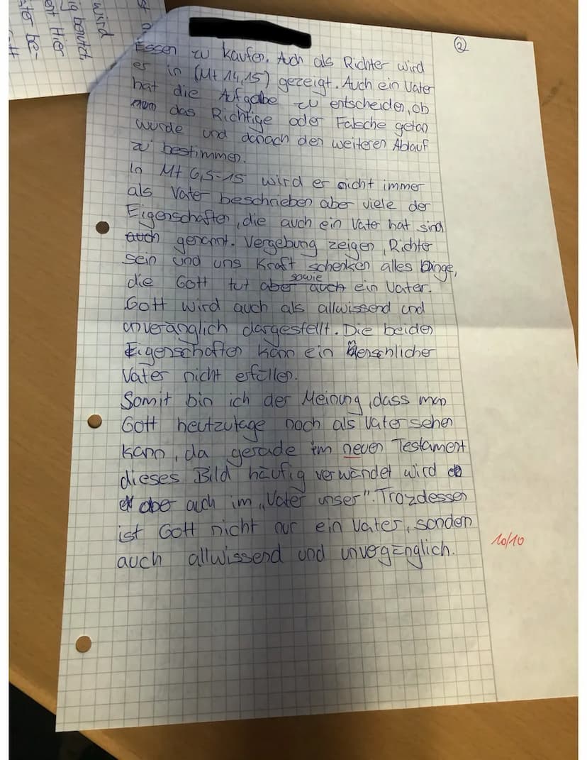 in seiner
zu Mose
in M1
glich
selter
(m
Gott wird in Mt 6,5-15 er als
Vater dargestellt und man solle
20 ihm
Verborgendem betes (12 (116).
J