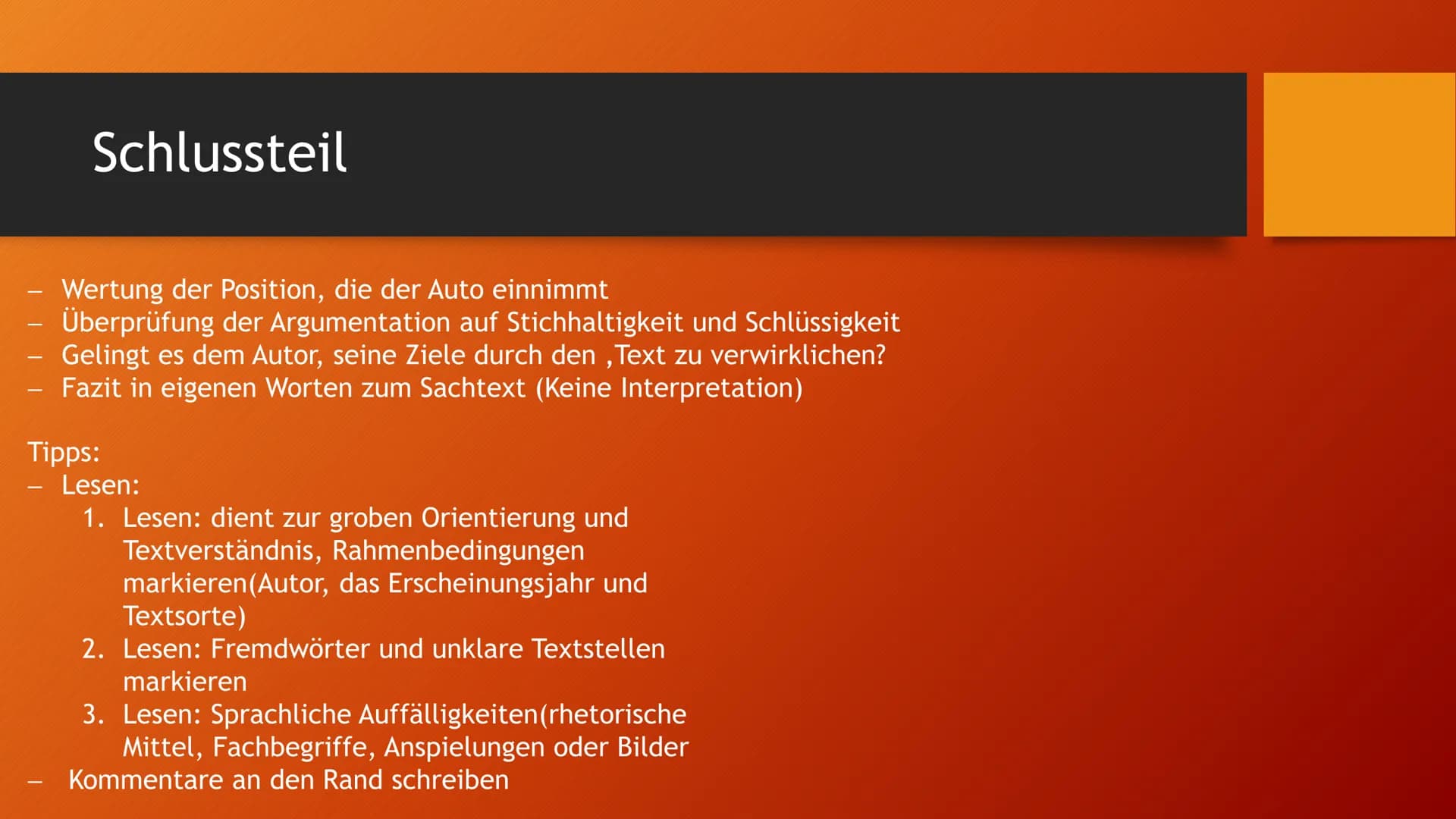 Stundenprotokoll vom
14.12.2021
Vorbreitung für die Klausur
Sachtextanalyse -
-
Allgemein zu Sachtextanalyse
Ist eine Form der Textanalyse
A