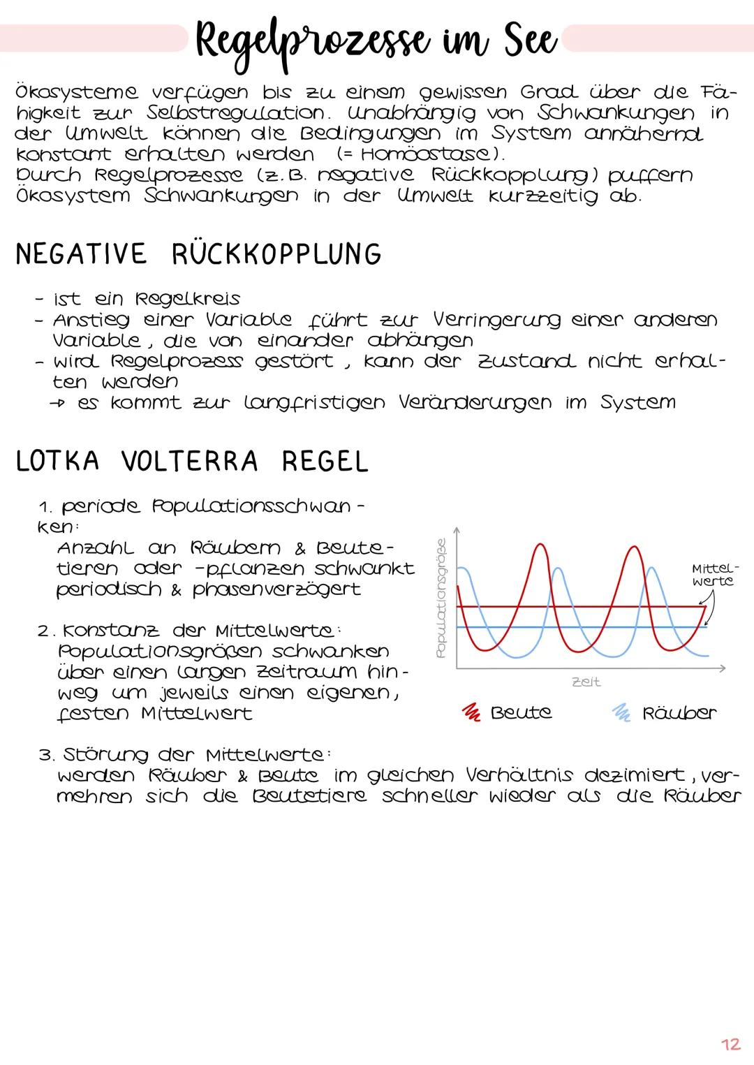 1. Grundbegriffe der Ökologie
→ Glossar | S. 1
→ ökologische Ebenen IS.2
ÖKOSYSTEM SEE
Klausur Ökologie
5.
2. biotische & abiotische Faktore