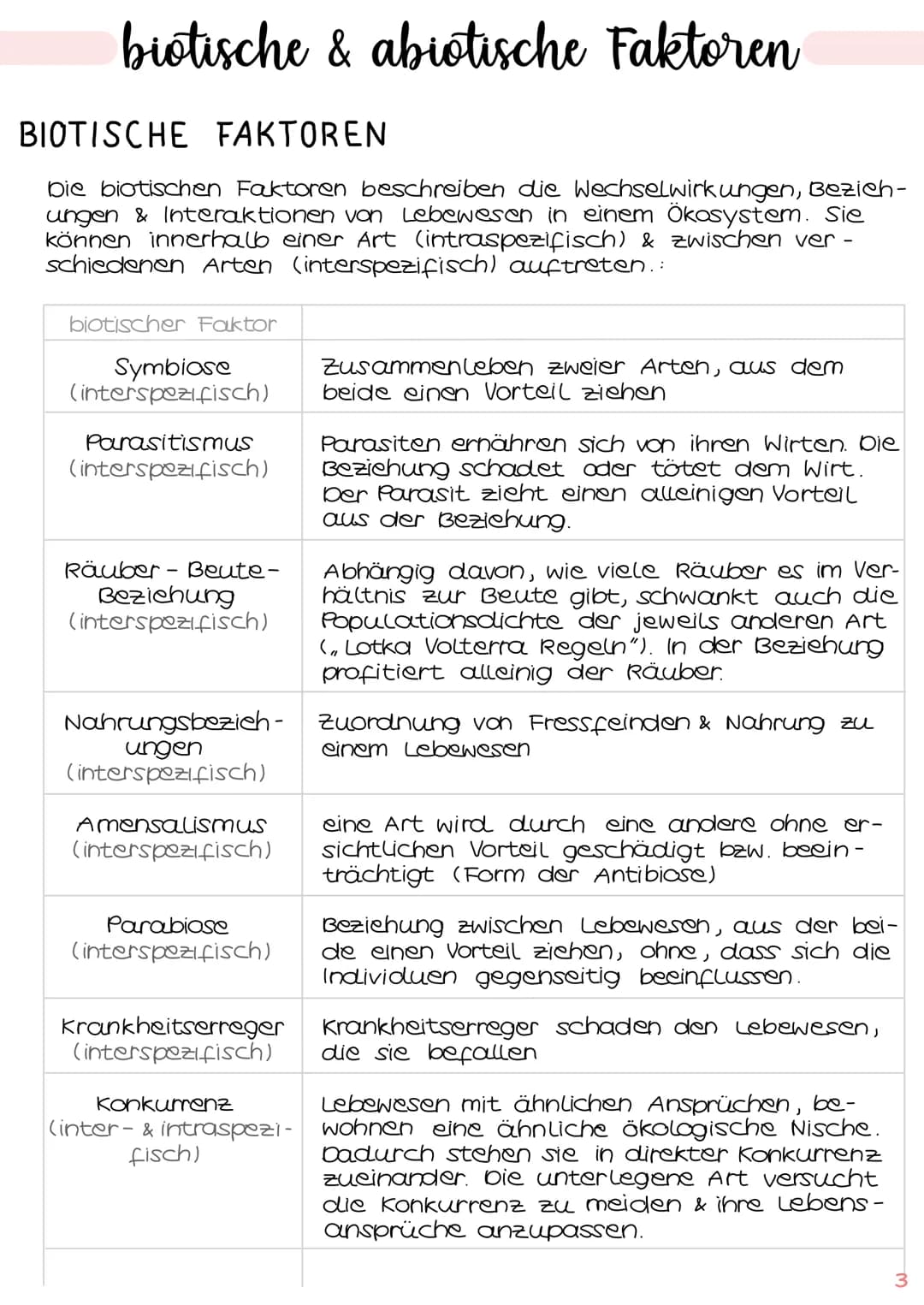 1. Grundbegriffe der Ökologie
→ Glossar | S. 1
→ ökologische Ebenen IS.2
ÖKOSYSTEM SEE
Klausur Ökologie
5.
2. biotische & abiotische Faktore