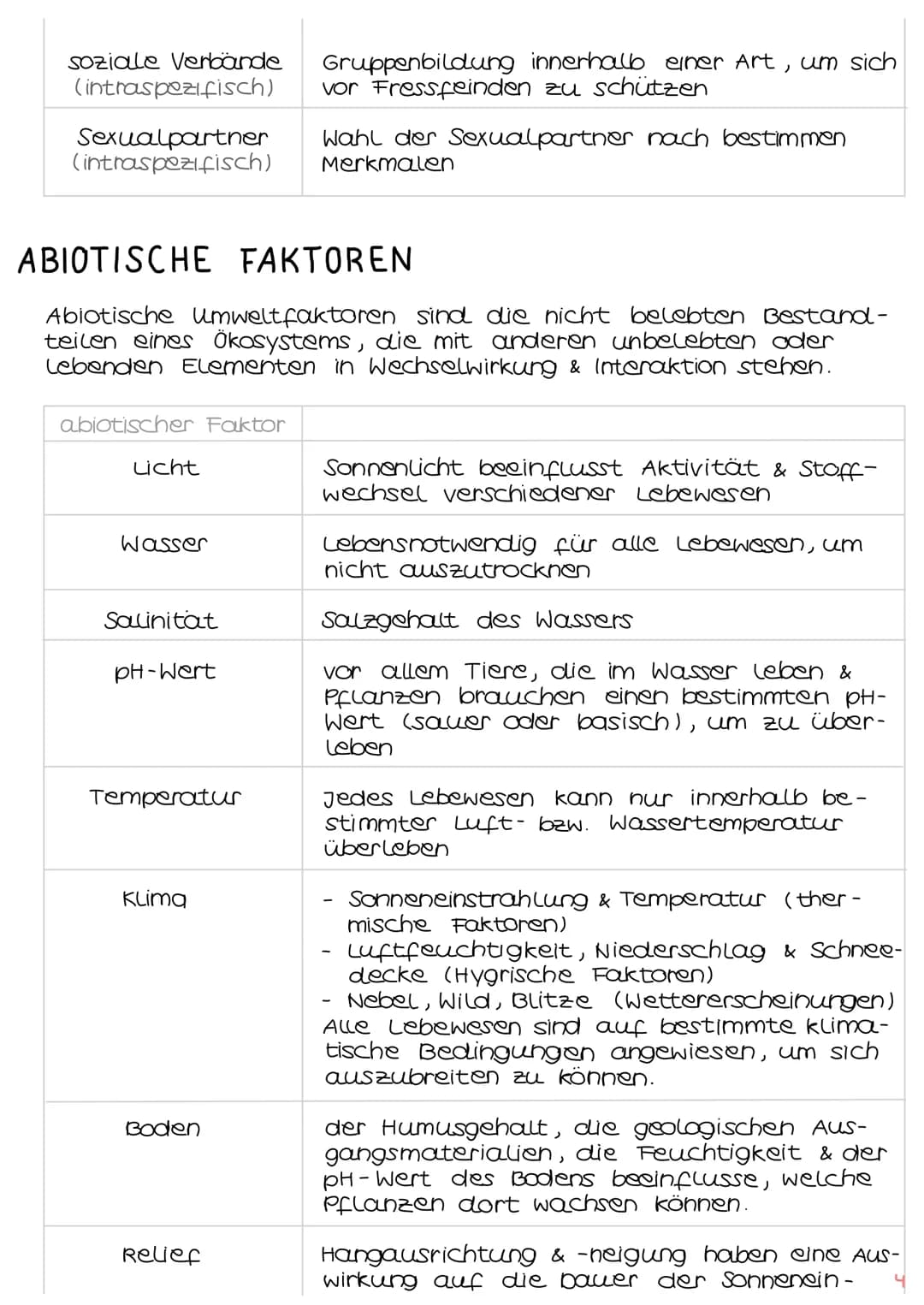 1. Grundbegriffe der Ökologie
→ Glossar | S. 1
→ ökologische Ebenen IS.2
ÖKOSYSTEM SEE
Klausur Ökologie
5.
2. biotische & abiotische Faktore