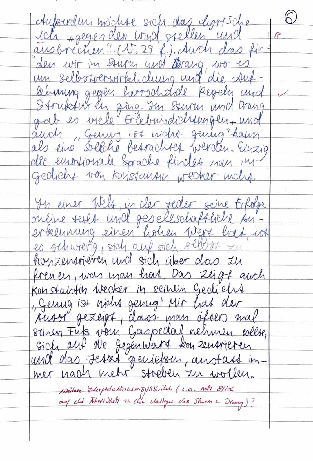 Klasse 10
Besondere Leistungsfeststellung
Deutsch
Schuljahr: 2021/2022
07. März 2022
Gewählte Aufgabe: Thema 2 (Gedicht)
Liebe Karoline, du 