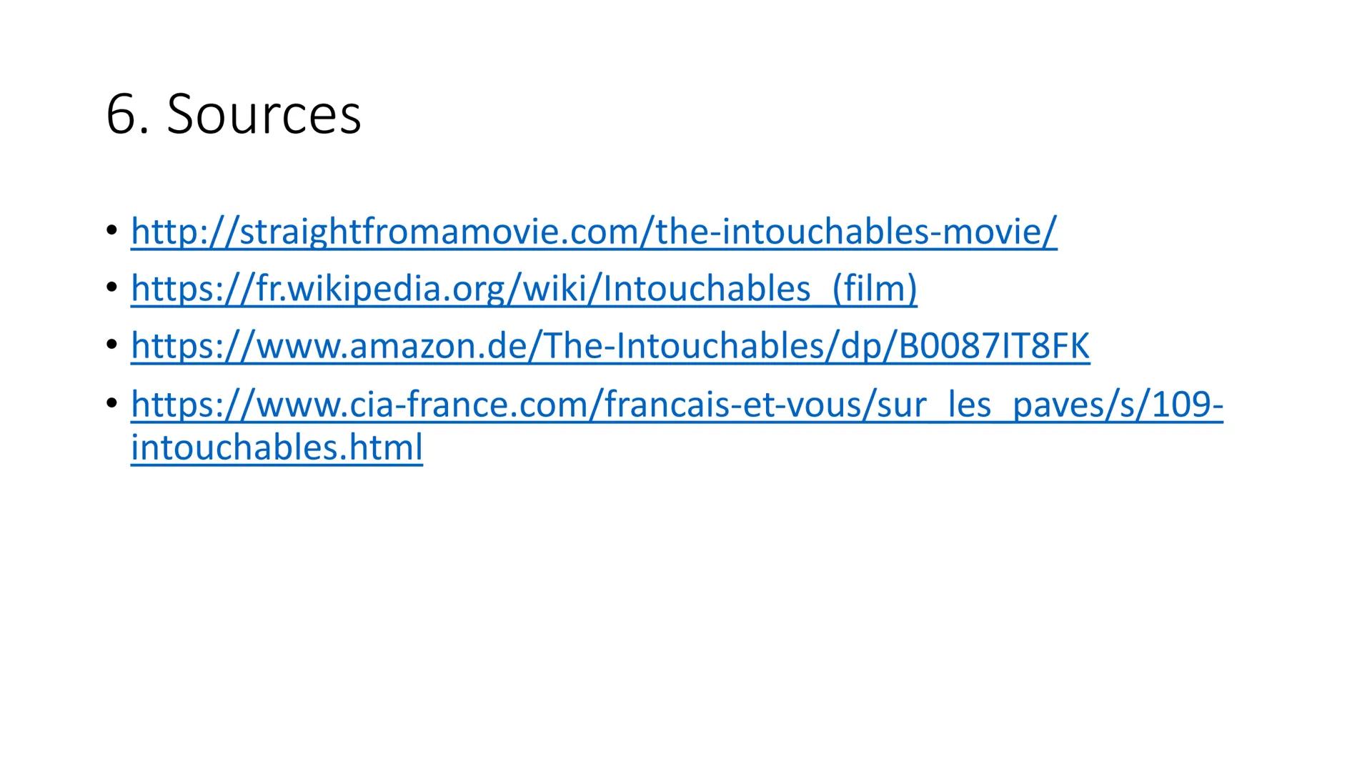 Les Intouchables
Un film francais d'Olivier Nakache et Eric Toledano Structure
1. La conspiration du film
2. Contexte sociohistorique
3. Per