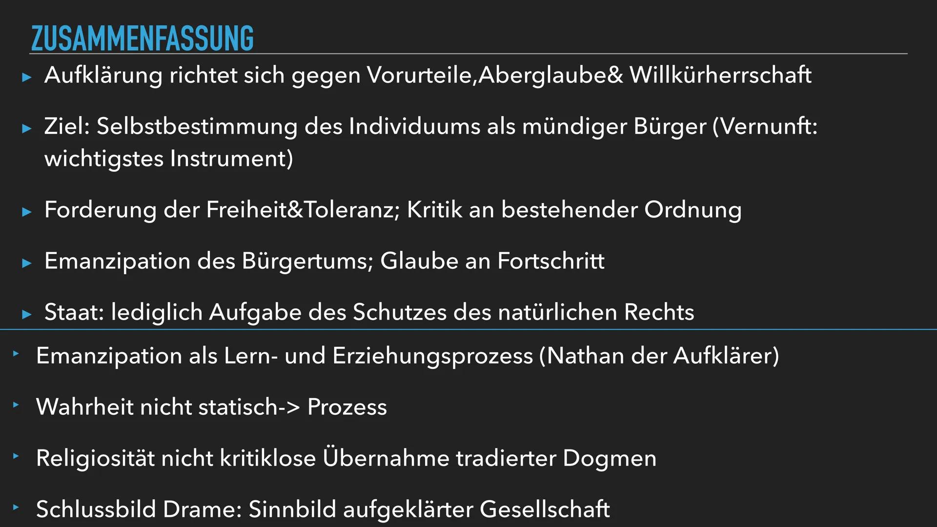 OSE
VERNUNFT IST WAHRHEIT
DIE EPOCHE DER AUFKLÄRUNG INHALTSANGABE
1. Aufklärung Allgemein
2. Historischer Kontext
3. Philosophischer Hinterg