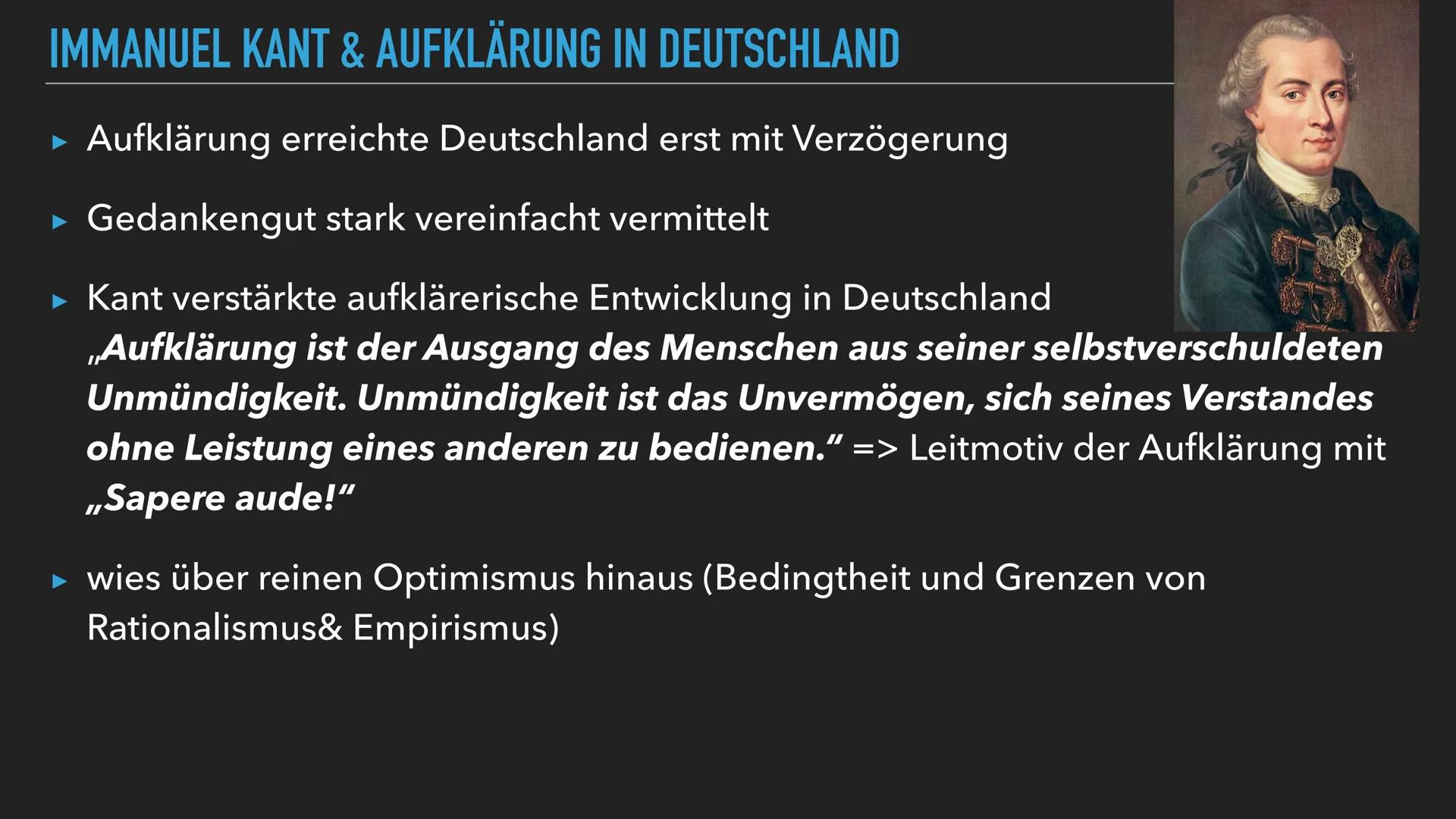 OSE
VERNUNFT IST WAHRHEIT
DIE EPOCHE DER AUFKLÄRUNG INHALTSANGABE
1. Aufklärung Allgemein
2. Historischer Kontext
3. Philosophischer Hinterg