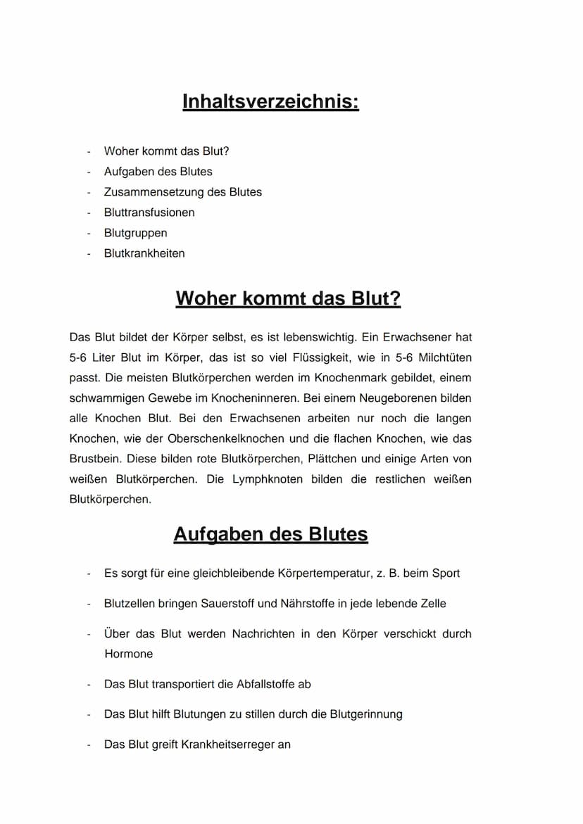 Erythrozyt
Das Blut
Leukozyt
https://www.erythrozyten.net/blut.php
Thrombozyt Inhaltsverzeichnis:
Woher kommt das Blut?
Aufgaben des Blutes

