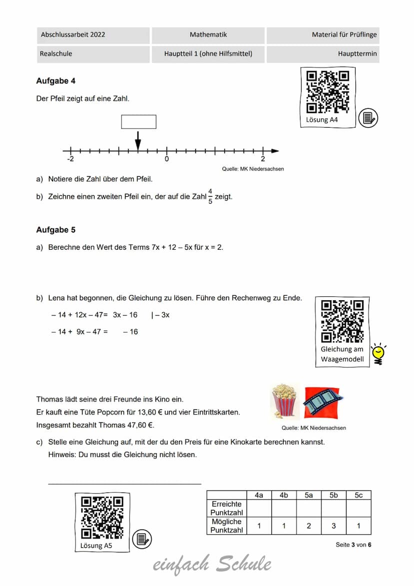 Trainingsheft
Abschlussprüfung
mittlerer Schulabschluss
Realschulabschluss
Mathematik
- Band 2 -
einfach Schule
...damit kannst Du rechnen!
