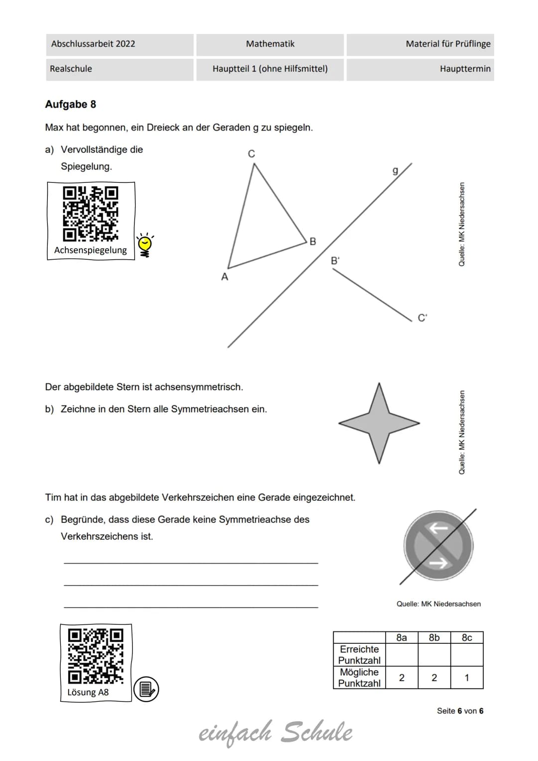 Trainingsheft
Abschlussprüfung
mittlerer Schulabschluss
Realschulabschluss
Mathematik
- Band 2 -
einfach Schule
...damit kannst Du rechnen!
