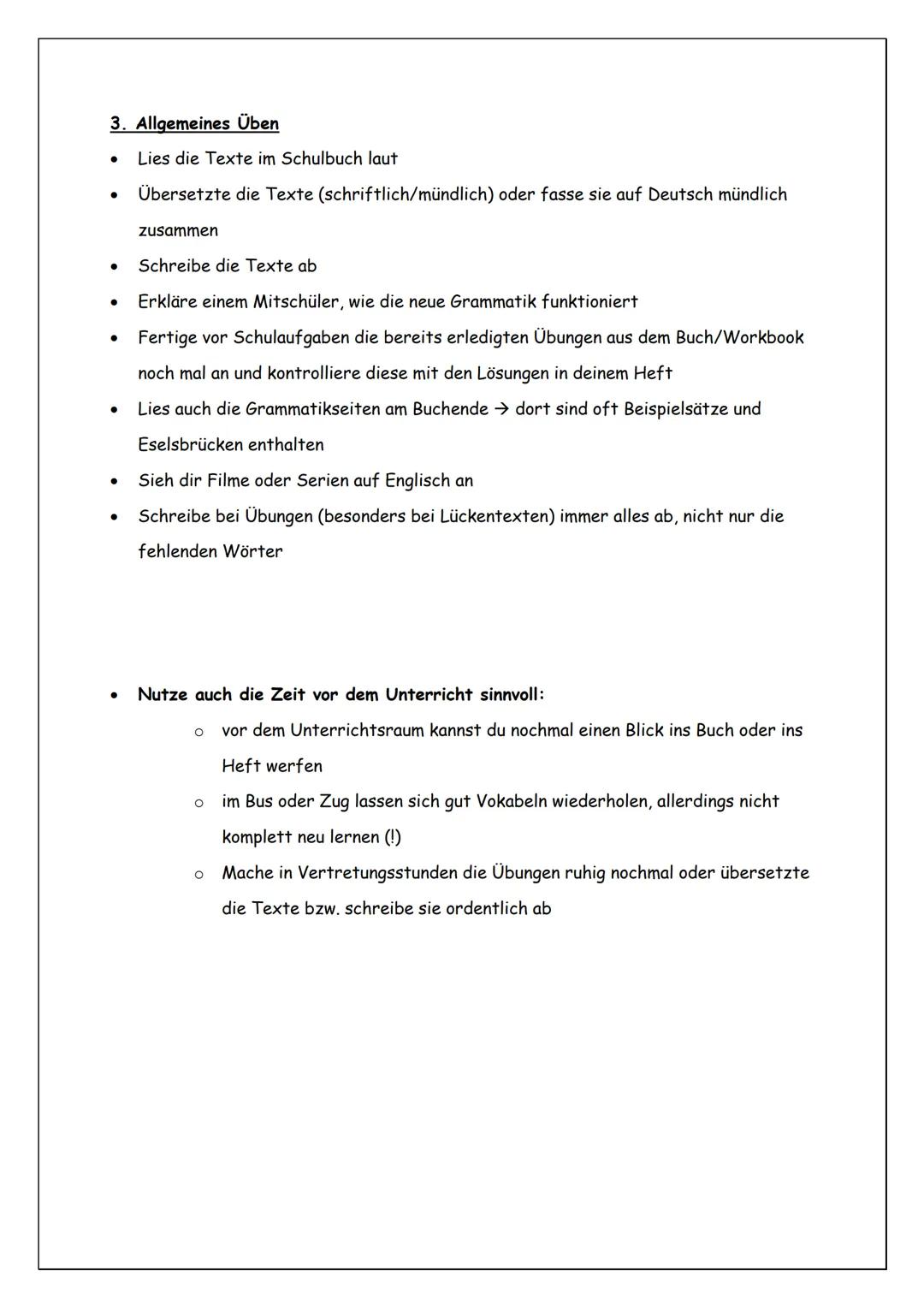 REALSCHULE
IM
RUPERTIWINKKEL
Staatliche Realschule für Knaben Freilassing
Lerntipps
für
Englisch
und
Französisch
粉 1. Hausaufgaben:
Erledige