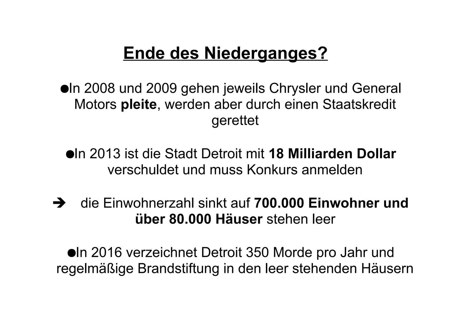 Motor City Detroit
oder eher
Shrinking City Detroit? 1. Entstehung einer Auto-Manufaktur Stadt
2. Fordismus und Postfordismus
3.
4.
5.
Glied