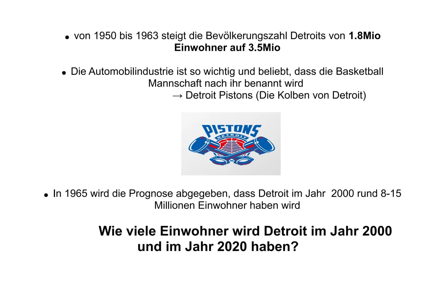 Motor City Detroit
oder eher
Shrinking City Detroit? 1. Entstehung einer Auto-Manufaktur Stadt
2. Fordismus und Postfordismus
3.
4.
5.
Glied