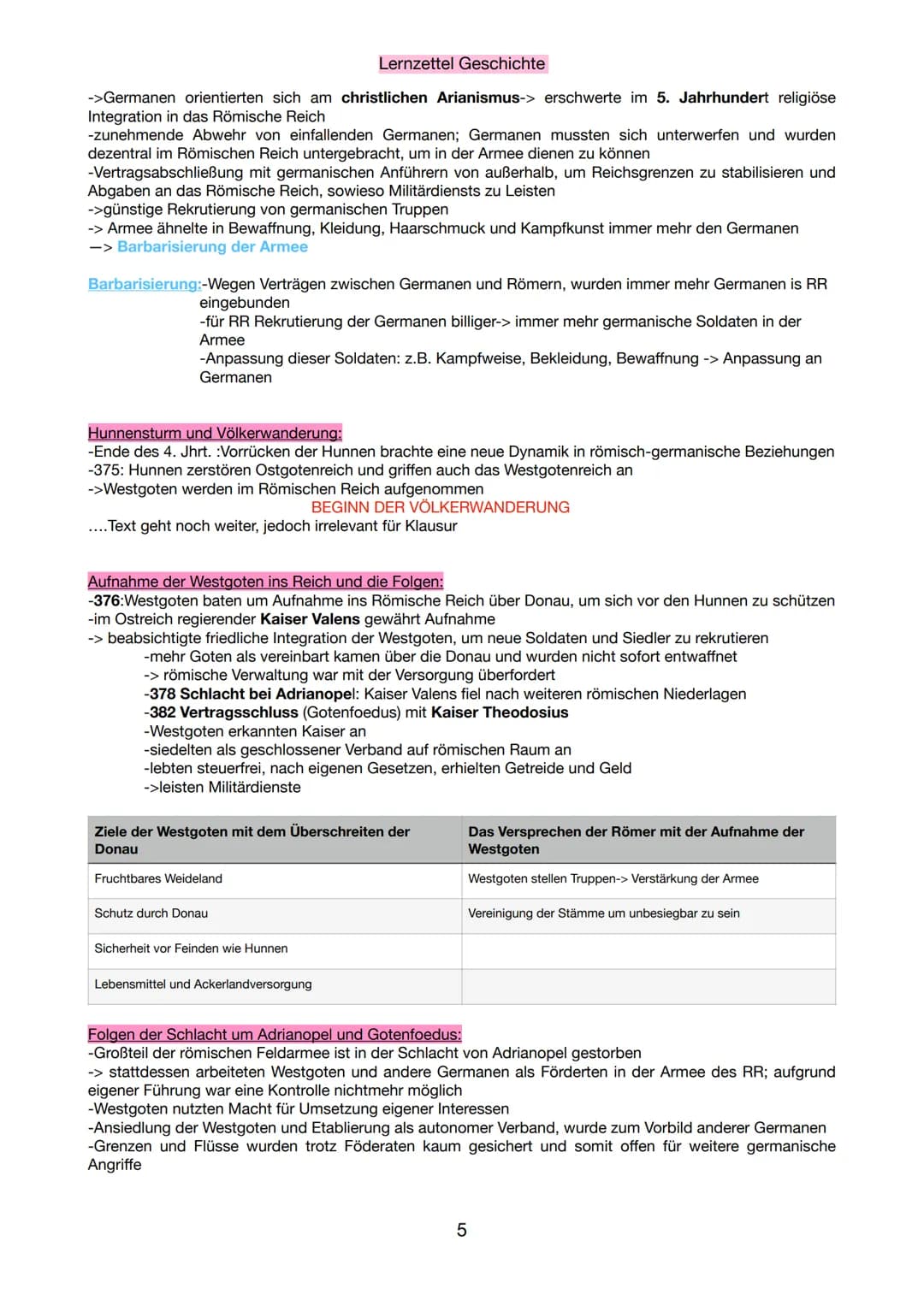 Die Völkerwanderung
2.1 Kernmodul: Kulturkontakt und Kulturkonflikt
Ethnogese
-Begriff beschreibt den Vorgang der Entstehung eines ,,Volkes"