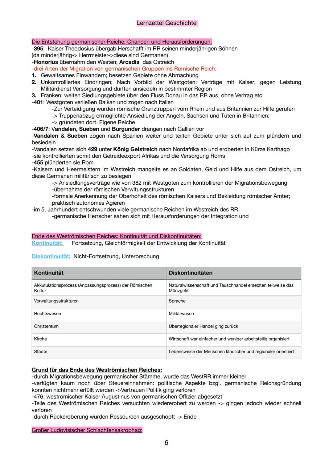 Die Völkerwanderung
2.1 Kernmodul: Kulturkontakt und Kulturkonflikt
Ethnogese
-Begriff beschreibt den Vorgang der Entstehung eines ,,Volkes"