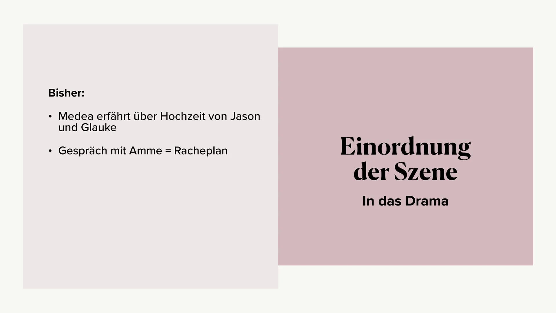 Szeneninterpretation
1.Aufzug
Medea Monolog &
Medea - Kreon Dialog
Valeria R. & Marsie P. 1.Einordnung der Szene
2.Monolog - 1.Abschnitt
2.1