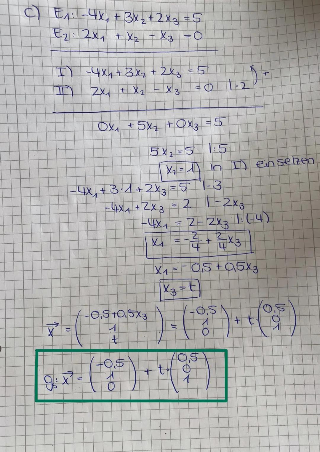  Gegenseitige Lage von thenen
06.10.22 1) E₁ und E₂ sind zueinander parallel &
haben keine gemeinsamen Punkte.
E₂
Gegenseitige Lage von Eben