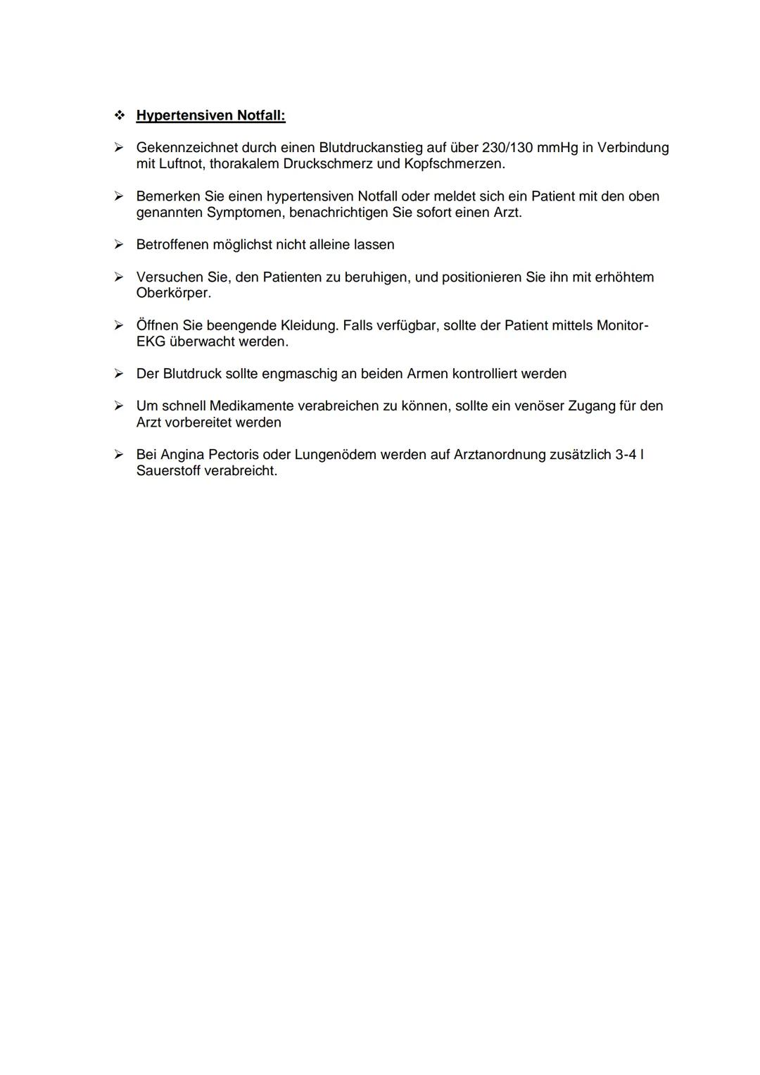 Definition:
■
Infos:
Von einer arteriellen Hypertonie (Bluthochdruck) spricht man, wenn die über einen
längeren Zeitraum hinweg wiederholt g