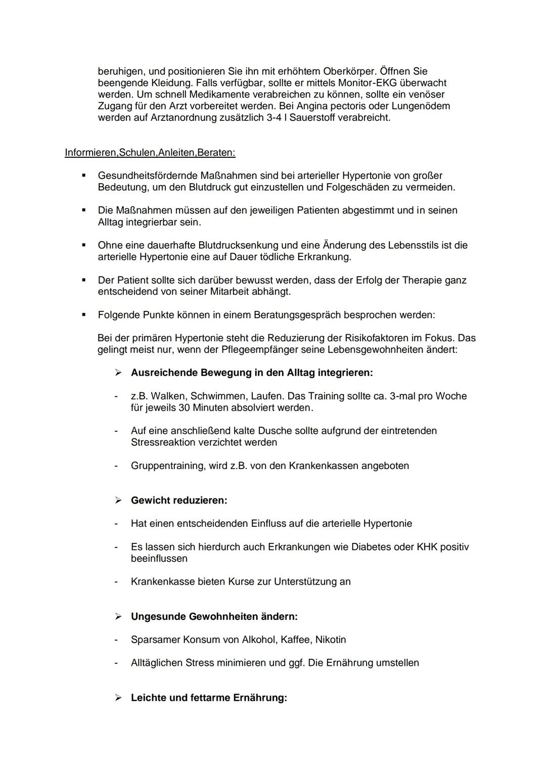 Definition:
■
Infos:
Von einer arteriellen Hypertonie (Bluthochdruck) spricht man, wenn die über einen
längeren Zeitraum hinweg wiederholt g