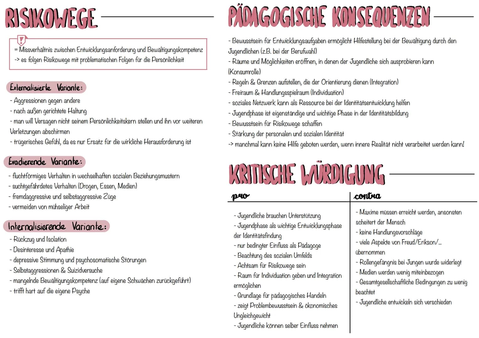 KLAUSUR NR.3 -HURRELMANN
1.) Jugendphase und ihre Eigenschaften
2) Entwicklungsaufgaben
3) Risikowege
4) 10 Maxime
5) Pädagogische Konsequen