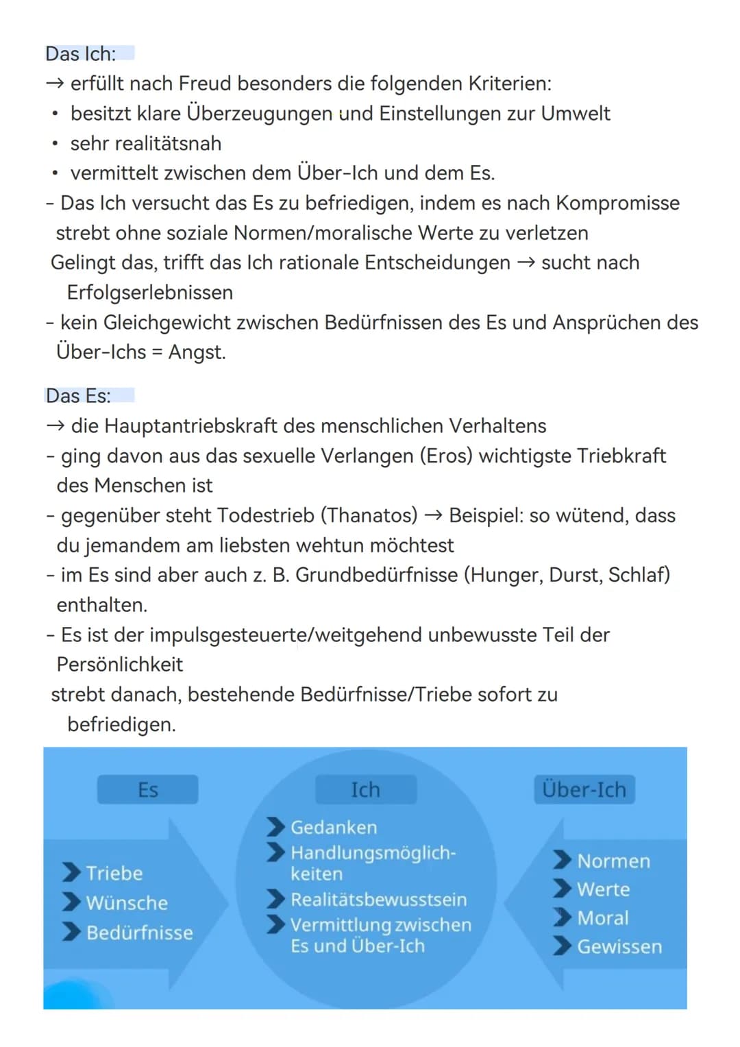 2.2 Tiefenpsychologie
- tiefenpsychologische Theorien gehen davon aus, dass das
menschliche Erleben und Verhalten auf unbewussten psychische
