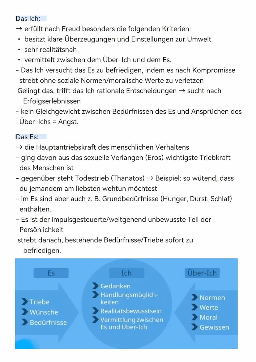 2.2 Tiefenpsychologie
- tiefenpsychologische Theorien gehen davon aus, dass das
menschliche Erleben und Verhalten auf unbewussten psychische