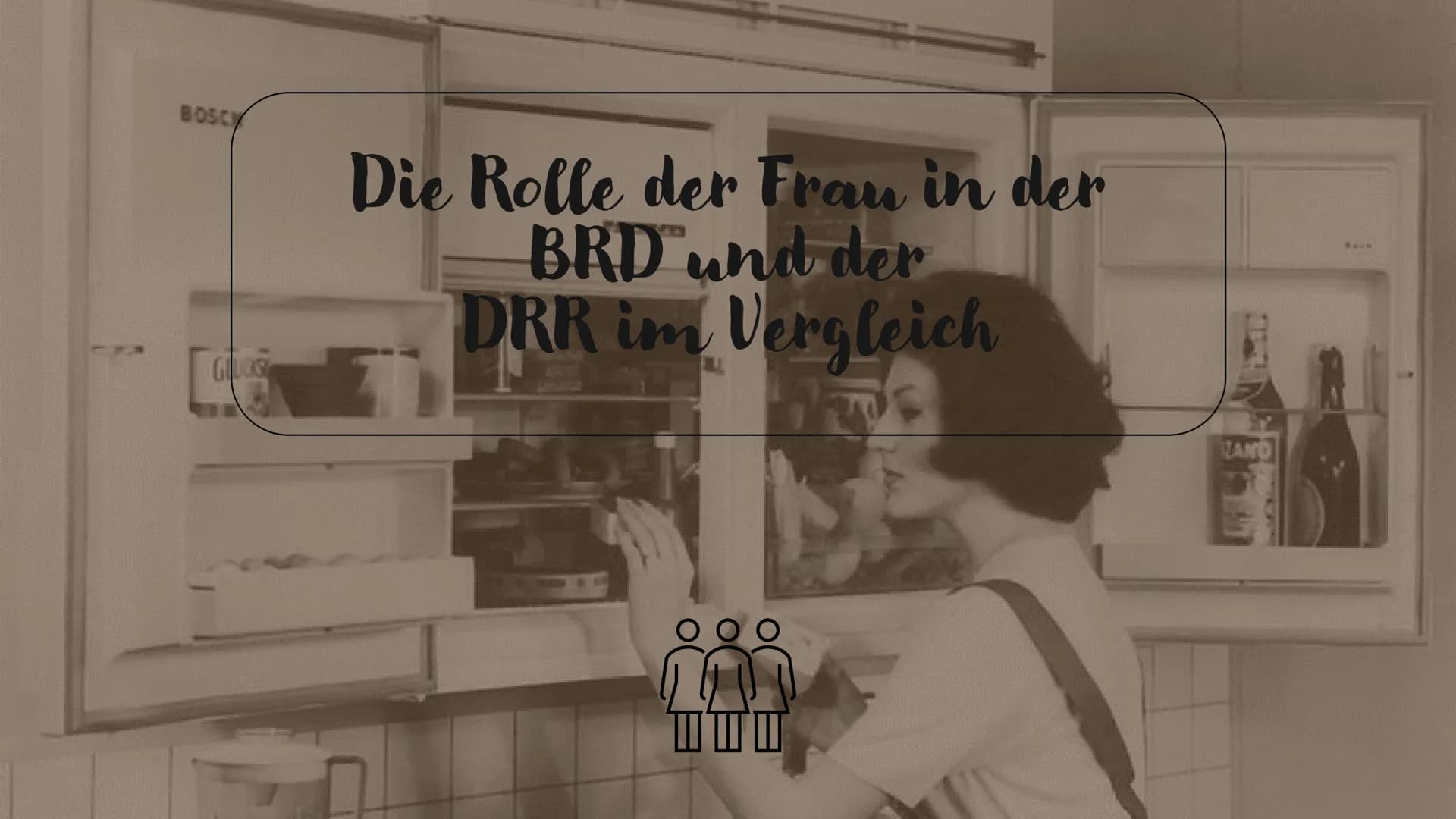 BOSCH
Die Rolle der Frau in der
BRD und der
DRR im Vergleich
7
1600
ZAND Leitfrage
Gleichberechtigung der Frau -
Schein oder Realität?
3 1.
