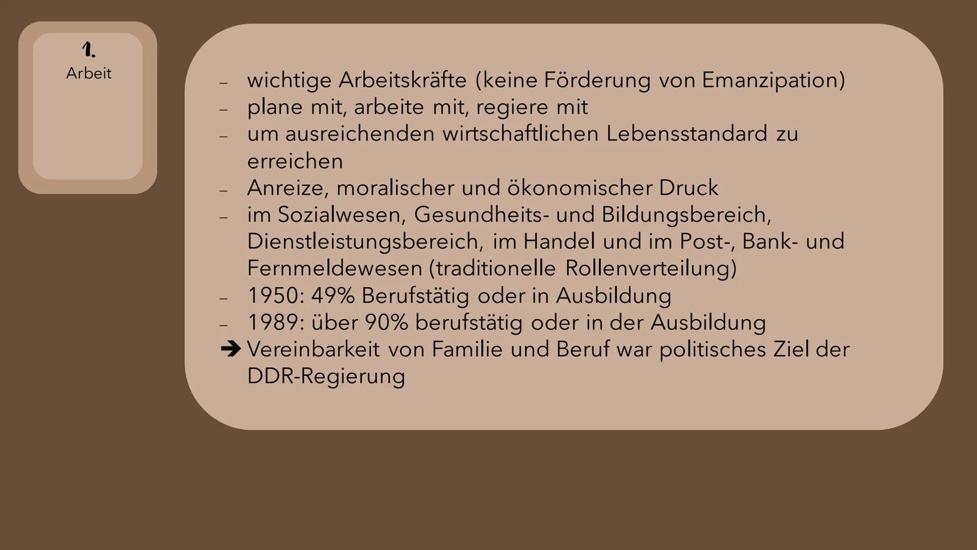 BOSCH
Die Rolle der Frau in der
BRD und der
DRR im Vergleich
7
1600
ZAND Leitfrage
Gleichberechtigung der Frau -
Schein oder Realität?
3 1.
