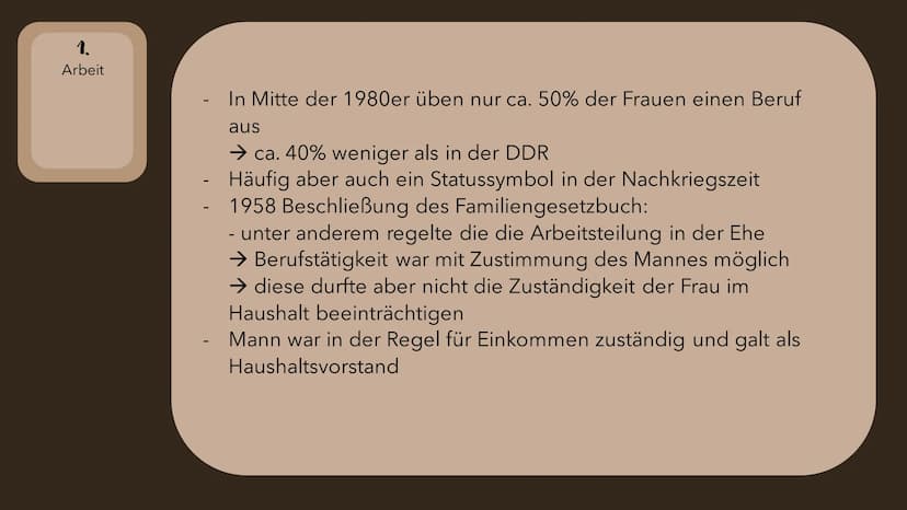 BOSCH
Die Rolle der Frau in der
BRD und der
DRR im Vergleich
7
1600
ZAND Leitfrage
Gleichberechtigung der Frau -
Schein oder Realität?
3 1.
