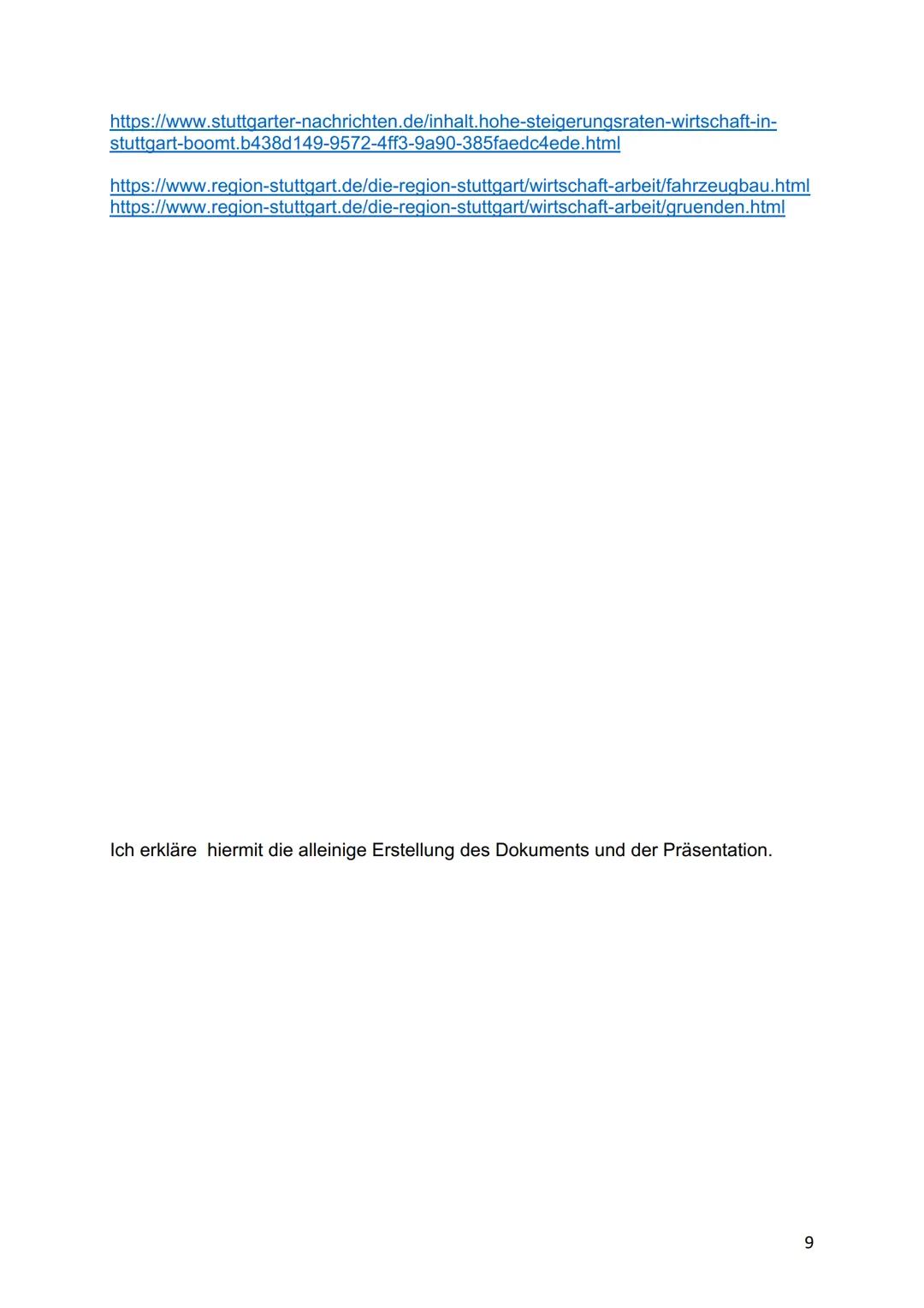 GFS: Wirtschaftsstandort Stuttgart
Inhaltsverzeichnis
Benedict Kurz
1. Infos/Fakten
2. Erfolgsfaktoren
3. Historie
Geographie K2
Privatgymna