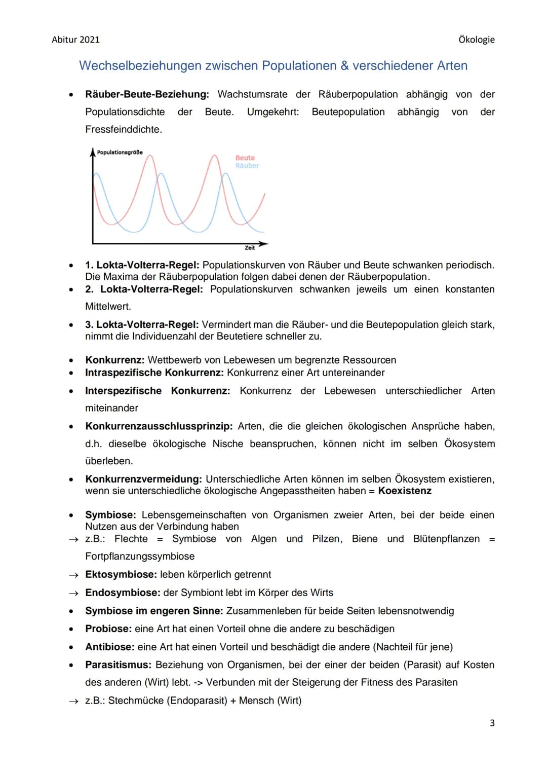 Abitur 2021
●
●
●
Biotop: bestimmter Lebensraum mit bestimmten Gegebenheiten: bestimmte abiotische
Faktoren (Klima, Wasser, Bodenbeschaffenh