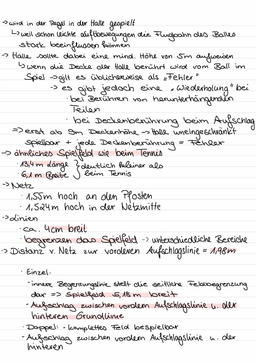 Badminton
→> Rückschlagspiel
benötigt =
= Federbball + Badmintonschläger
-> die Spieler versuchen den Ball so übers Netz zu
schlagen, dass d