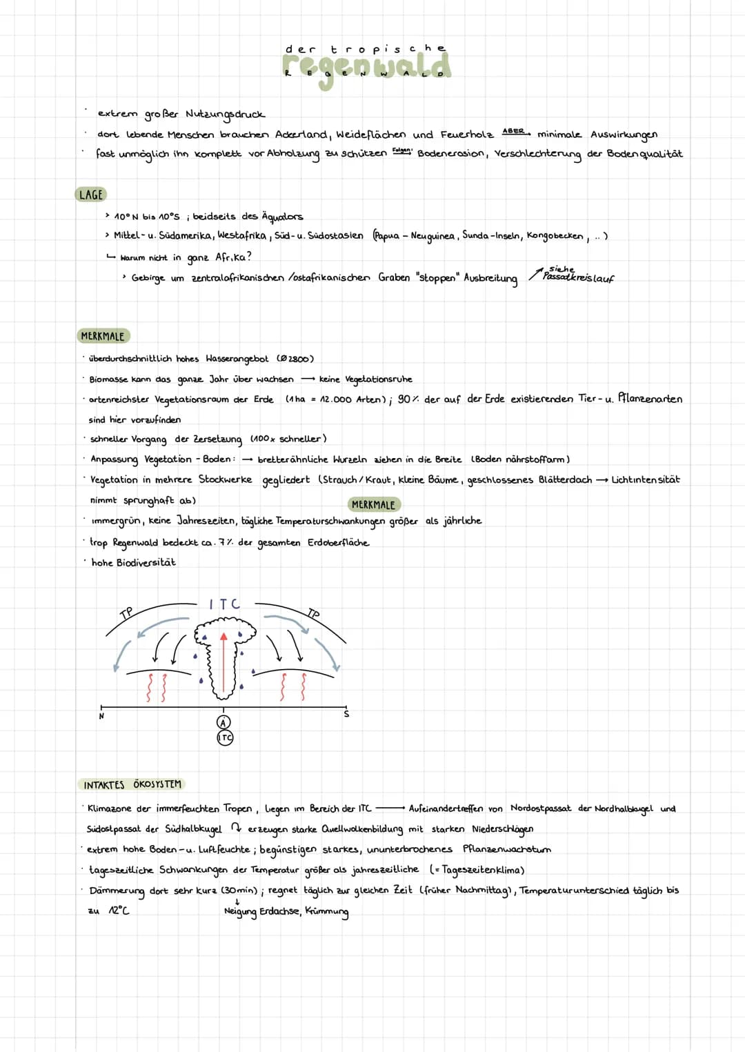 extrem großer Nutzungsdruck
dort lebende Menschen brauchen Ackerland, Weideflächen und Feuerholz ABER, minimale Auswirkungen
fast unmöglich 
