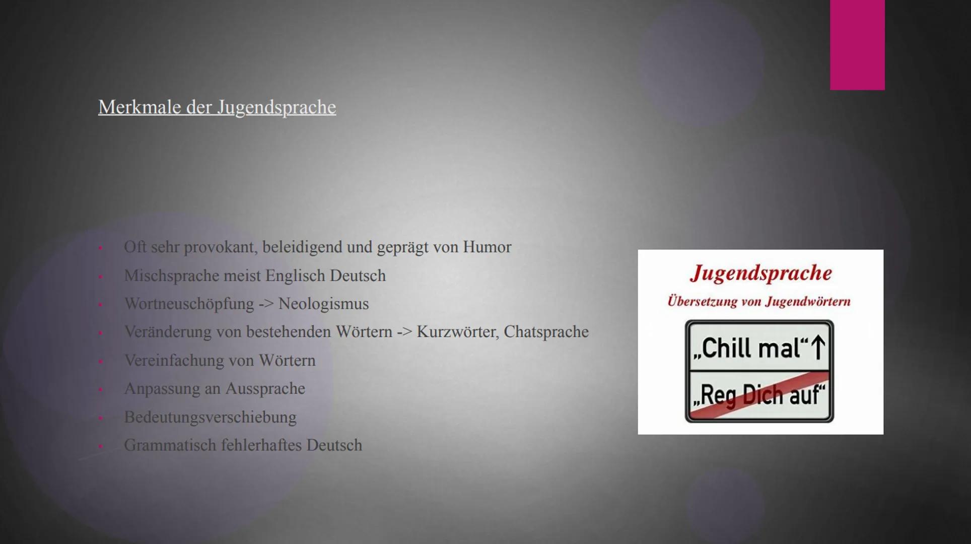 100%
JUGEND
T
2
15
Jugendsprache
HACHE CO
LIEBES MATHEBUCH, BITTE WETZDE ETZWACHSEN
AND LOS DEINE PROBLEME ALLENE!
WORTERBUCH
DER JUGENDSPRA