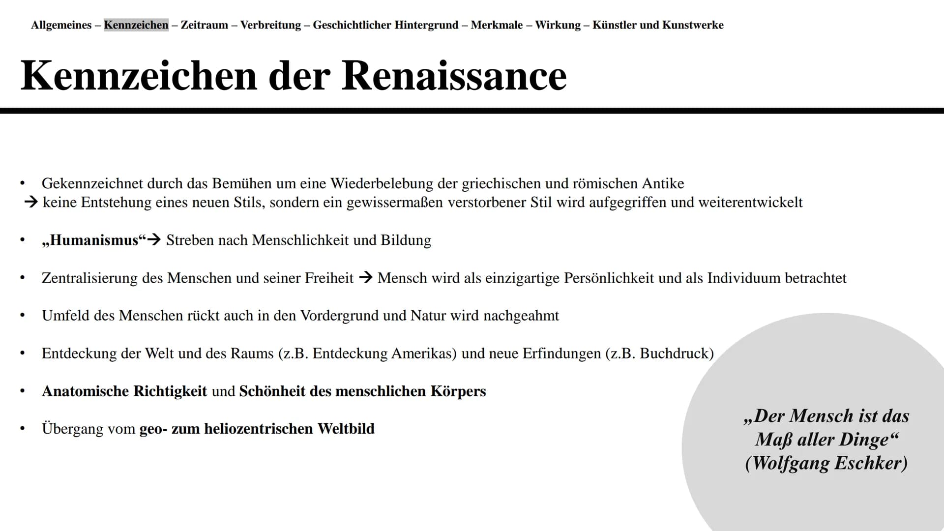 Renaissance
Eine Präsentation von Gleranda Altu Gliederung
●
●
Definition der Renaissance und Allgemeines
Kennzeichen
●
Zeitraum
Verbreitung