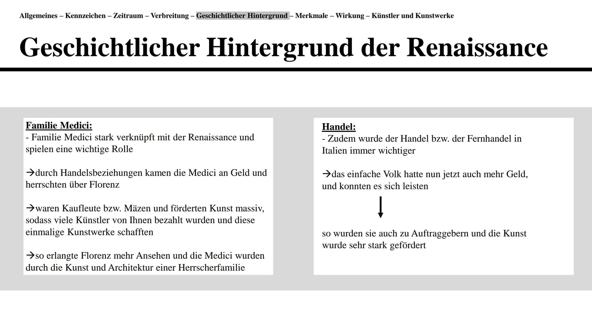 Renaissance
Eine Präsentation von Gleranda Altu Gliederung
●
●
Definition der Renaissance und Allgemeines
Kennzeichen
●
Zeitraum
Verbreitung