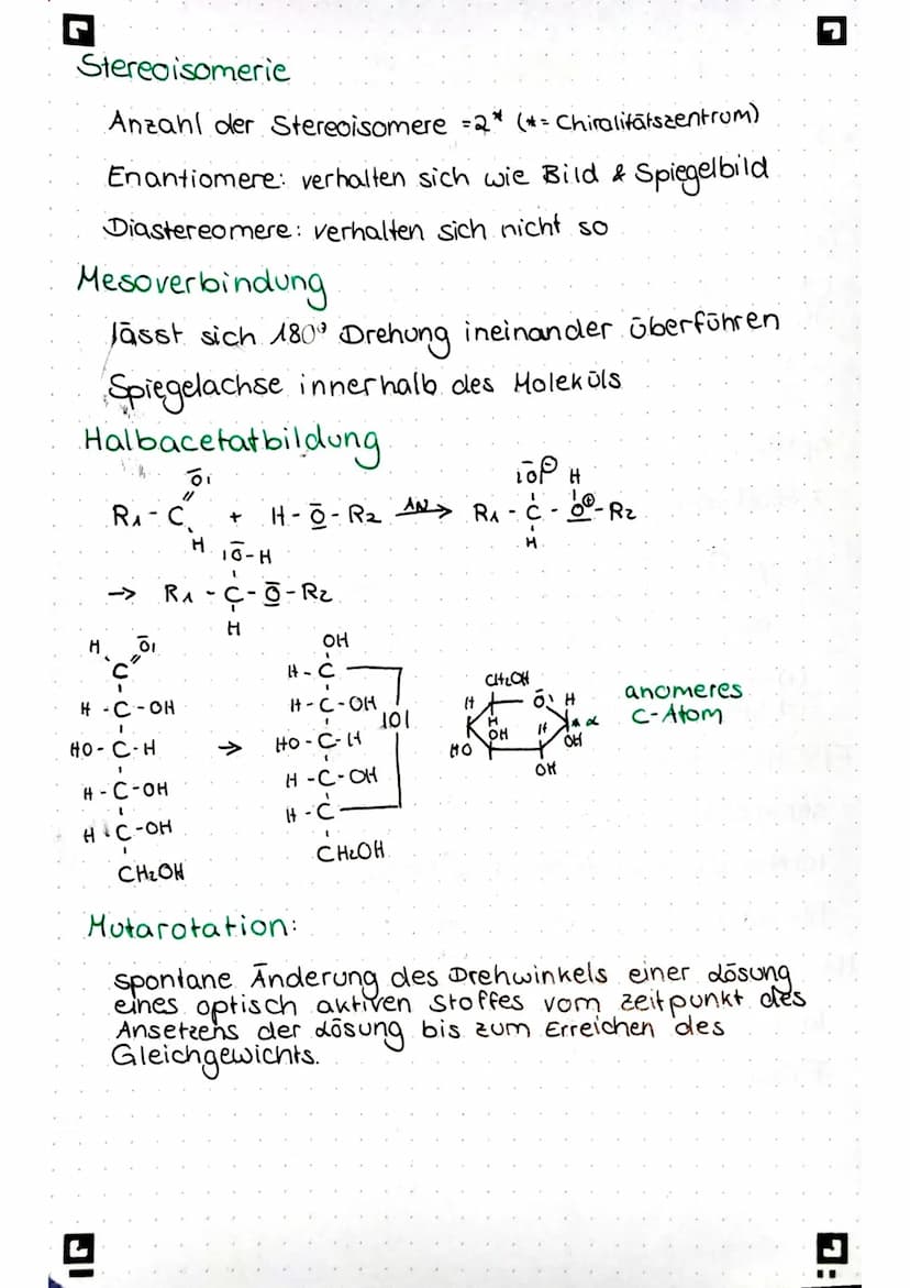Kohlenhydrate
Polyhydroxyalkanale / Polyhydroxyalkanone
Cn (H₂O)n
Eigenschaften
Chiralitatszentrum/Sterozentrum/asymmetrisches
Kohlenstoffat