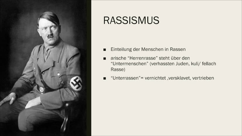NS-IDEOLOGIE
Hitler
Eine Patchwork-Ideologie voller Wiedersprüche
Rob INHALT
Ns Ideologie
Sozialdarwinismus
Rassismus
■ Antisemitismus
■ Vol