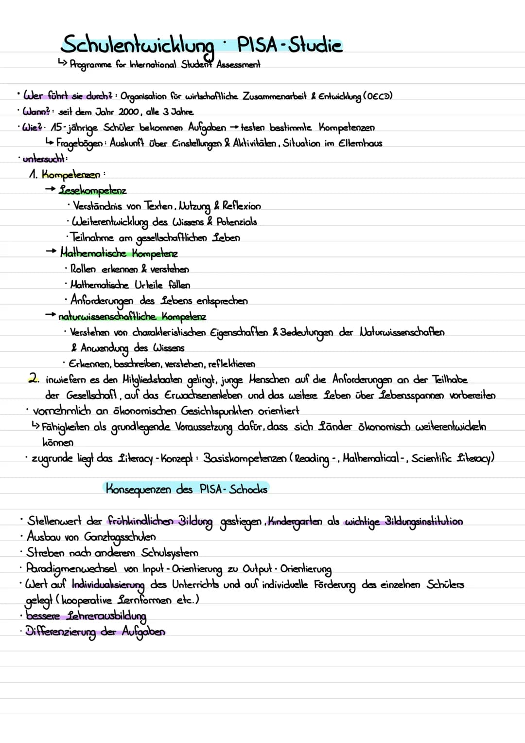 Funktion von Schule nach H. Fend
L>Helmut Fend
• Hurrelmanns Ansicht:
-> Schule außerer Realität
→ Entscheidende Aufgabe schulicher Bildung.