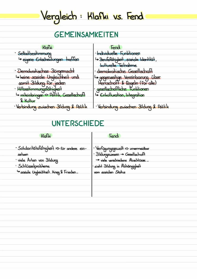 Funktion von Schule nach H. Fend
L>Helmut Fend
• Hurrelmanns Ansicht:
-> Schule außerer Realität
→ Entscheidende Aufgabe schulicher Bildung.