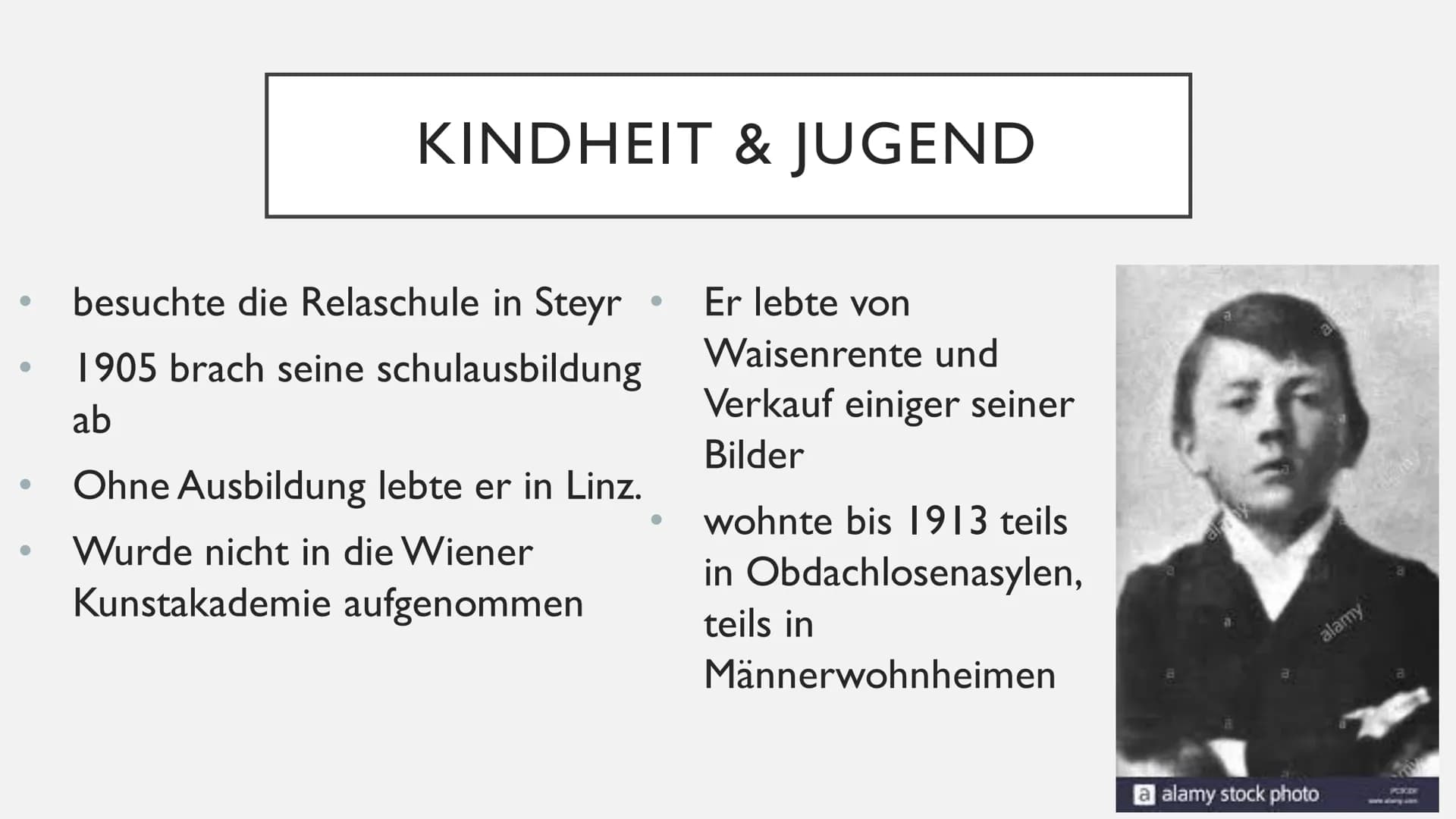 ADOLF
HITLER ●
●
GLIEDERUNG
Steckbrief
Kindheit & Jugend
Auf dem Weg zur Diktatur
Parteivorsitzender in der Weimarer Republik S
• Name : Hit