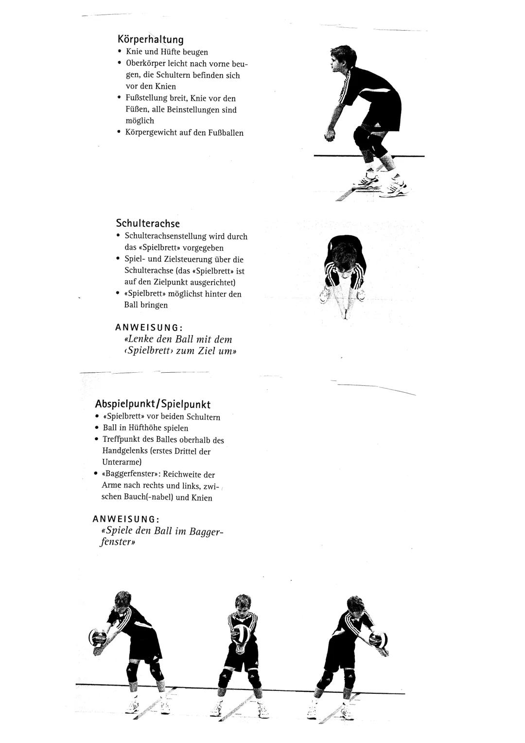 Volleyball
Allgemeine Regeln:
-zwei Teams, 6 Feldspieler pro Team
-Durch Aufschlag von hinterer Linie wird Ball ins Spiel
gebracht
-Pro Team