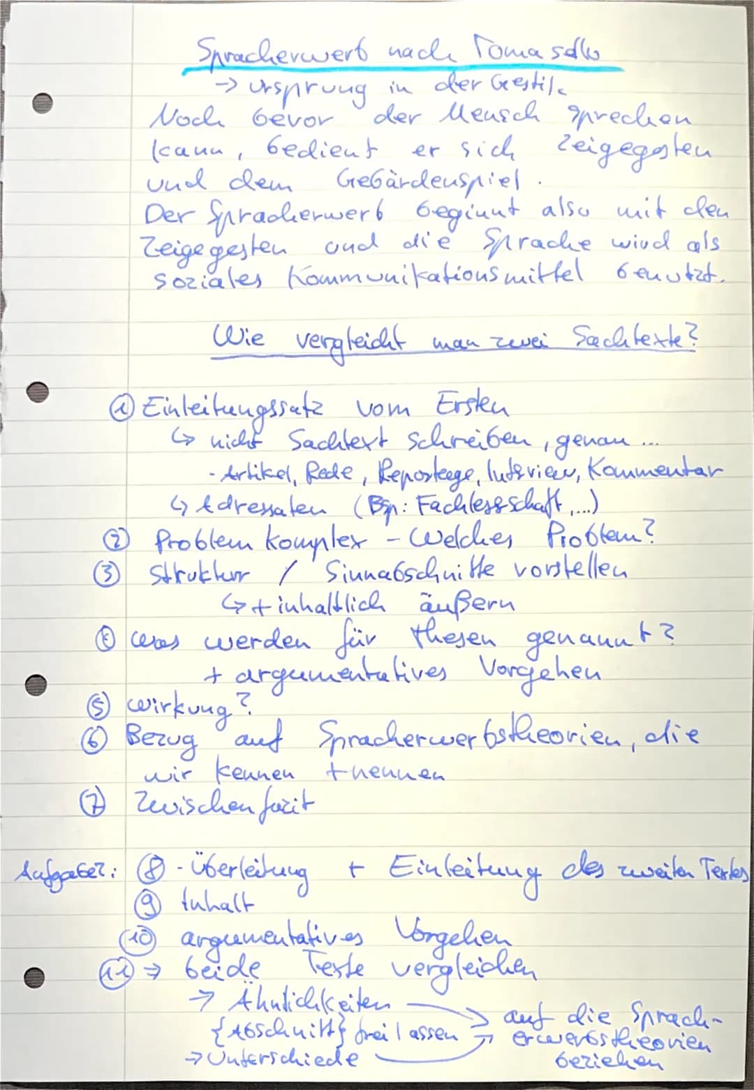 kognitivi
das wahr-
nehmen,
Denken,
Erkennen
Getreffend
2. Deutsch Klausur - Spracherwers
4 Theorien:
→ Imitation (Nachahmung)
Alle kognitiv