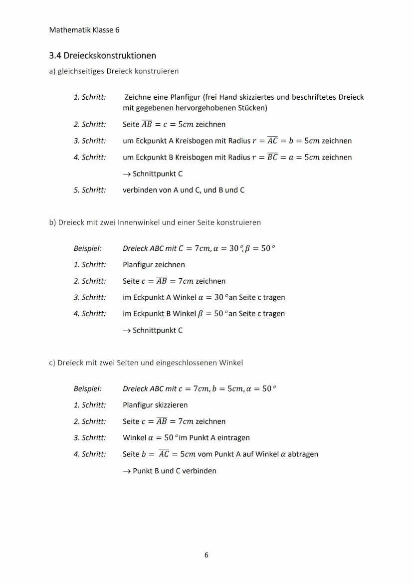 Mathematik Klasse 6
1. ARBEITEN MIT GEBROCHENEN ZAHLEN
1.1 Der Zahlenbereich der gebrochenen Zahlen
Wichtig! Zahlen, die durch gemeine Brüch