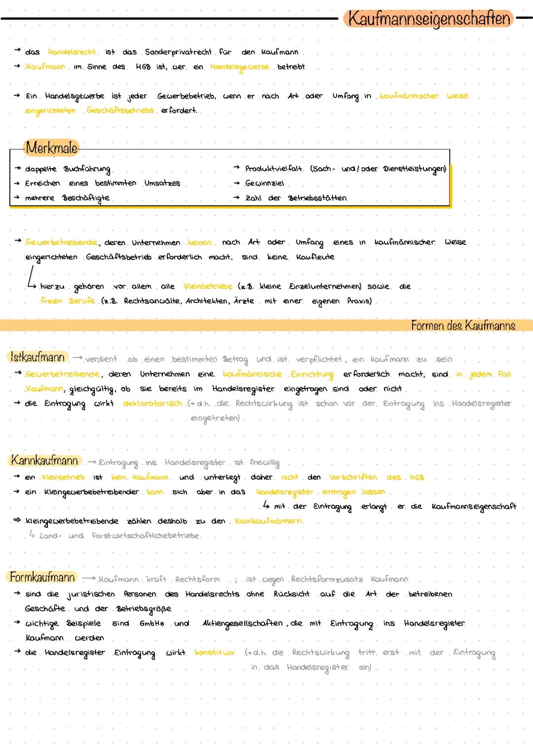 Kaufmannseigenschaften 