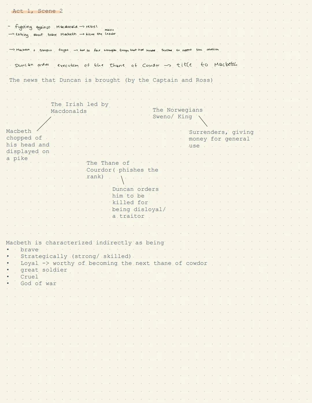 Act I, Scene 1
Overall atmosphere: dark/mysterious -> danger, horror
How is that achieved?
-> Nature itself contributes to their atmosphere: