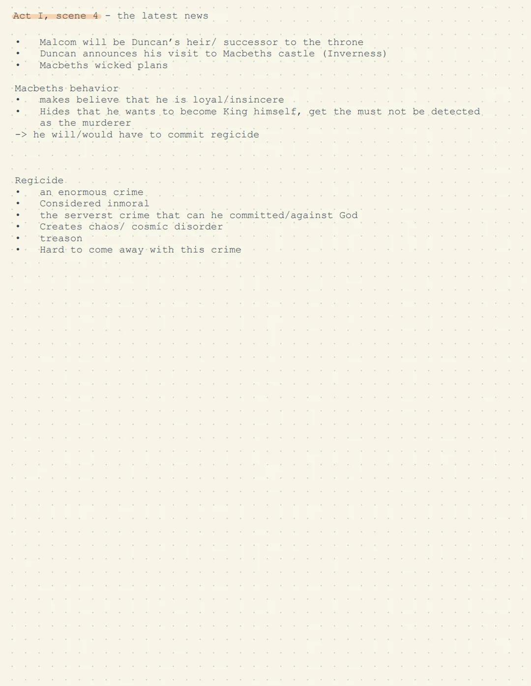 Act I, Scene 1
Overall atmosphere: dark/mysterious -> danger, horror
How is that achieved?
-> Nature itself contributes to their atmosphere: