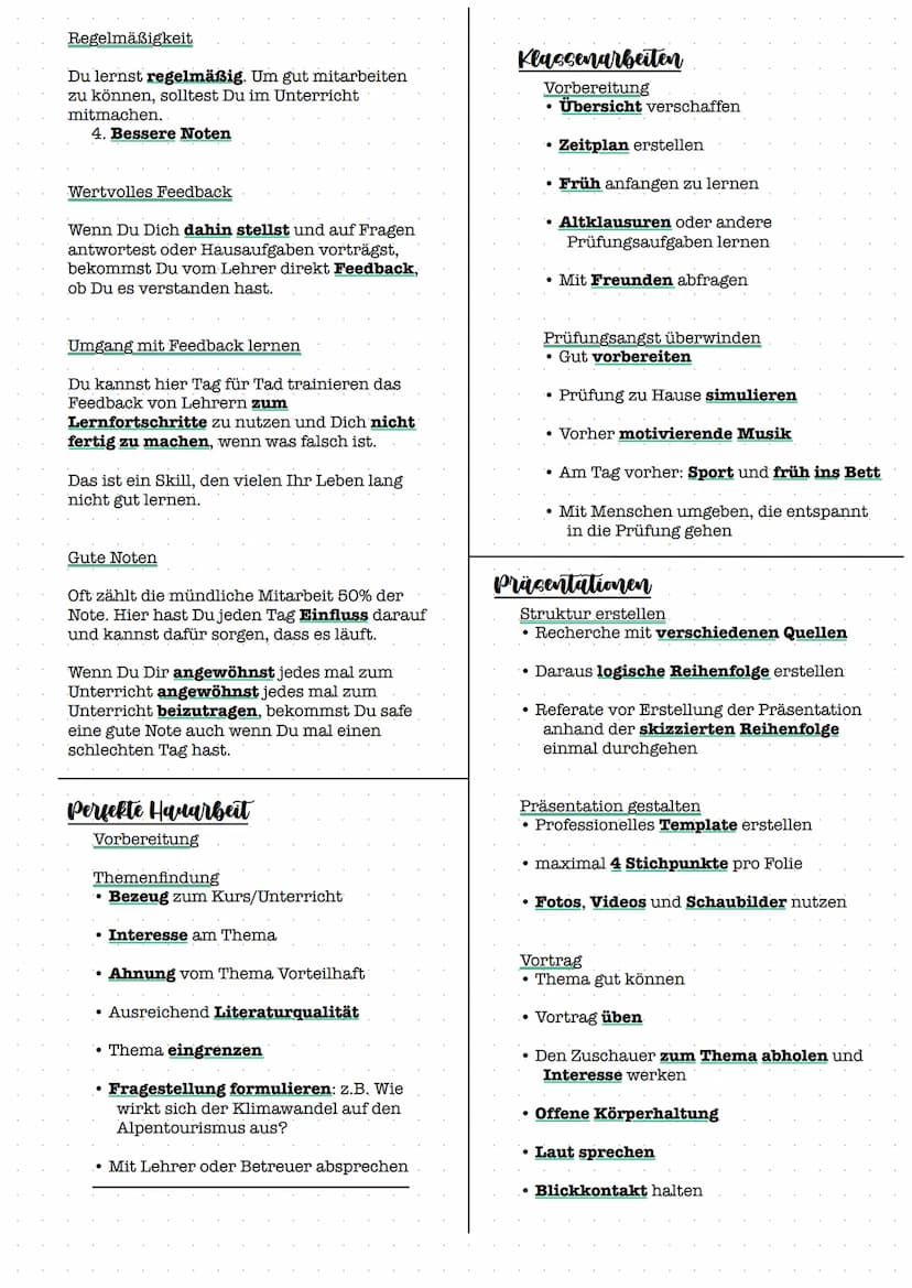 Lerntipps
Basis für deinen Erfolg
Mindset
Um entspannt gute
Noten in der
Schule zu
bekommen, kannst
Du an vielen
Rädchen drehen.
Die Basis i