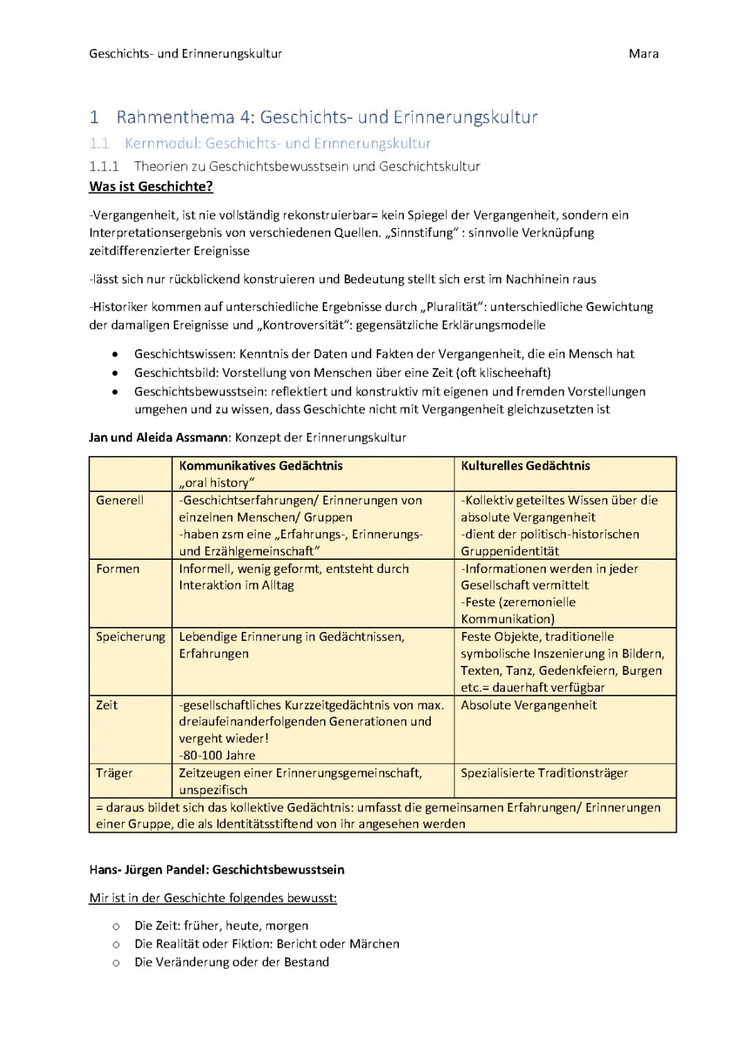 Kerncurriculum Niedersachsen Geschichte Abitur 2025-2027: Erinnerungskultur und Gedächtnis einfach erklärt