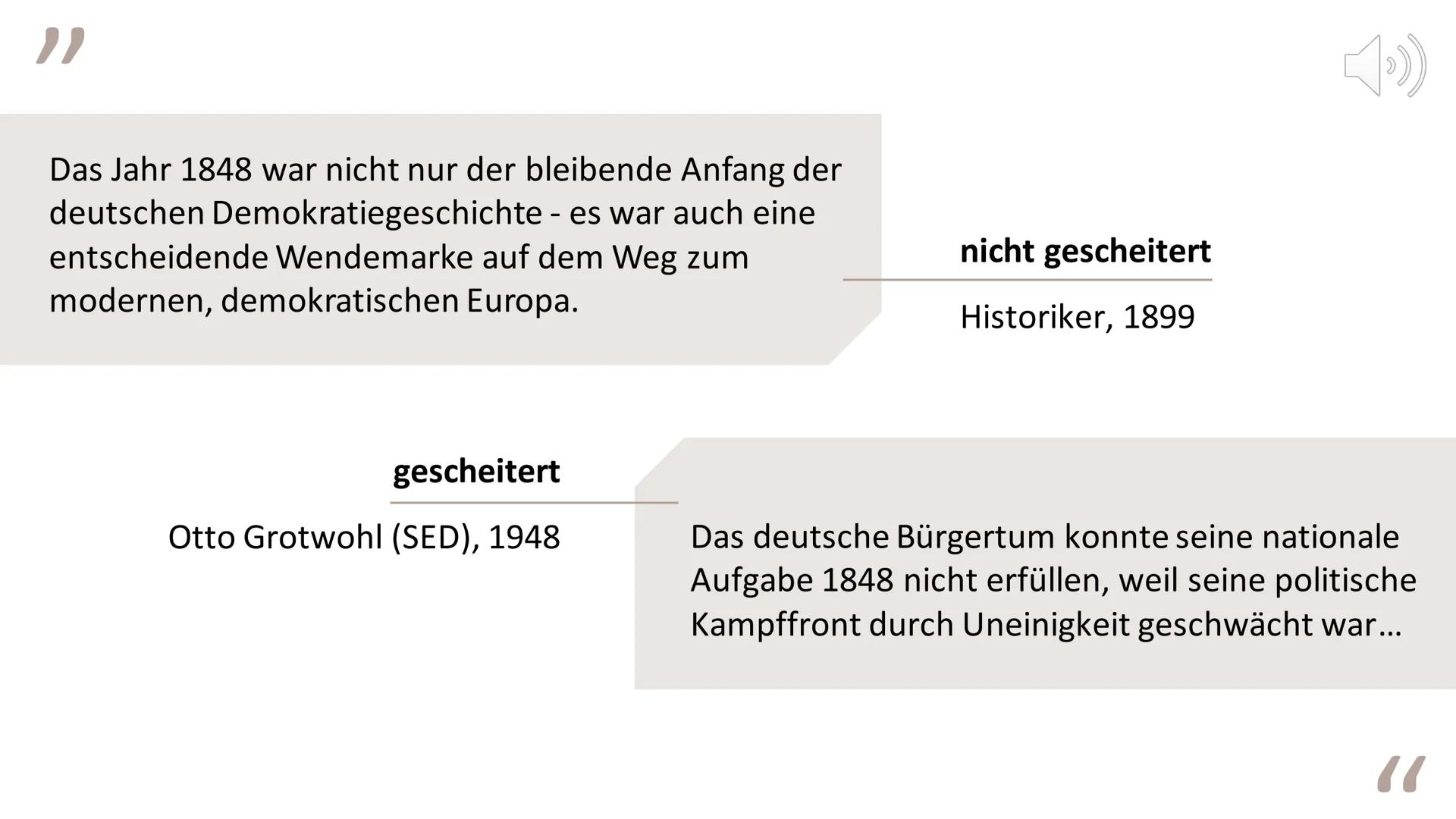 1411
Deutsche
Revolution
von 1848/49
Laura Malinowski und
Clarissa Grella "}
Das Jahr 1848 war nicht nur der bleibende Anfang der
deutschen 