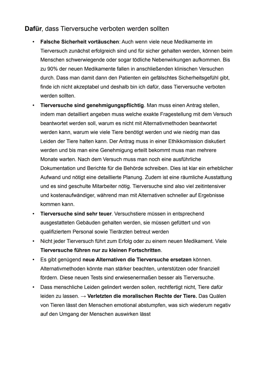 Dafür, dass Tierversuche verboten werden sollten
Falsche Sicherheit vortäuschen: Auch wenn viele neue Medikamente im
Tierversuch zunächst er
